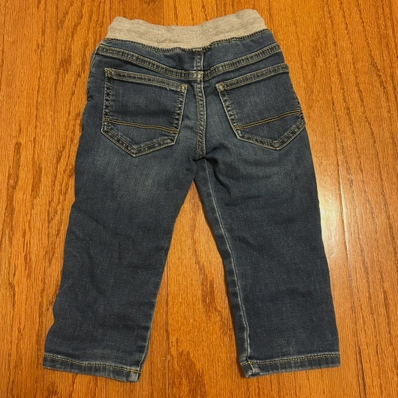 Cat & Jack Toddler Straight Fit Denim Joggers Size 2T Medium Wash - Picture 4 of 6